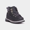 Boots crant&eacute;es zipp&eacute;es &agrave; lacets Bali noir b&eacute;b&eacute; gar&ccedil;on