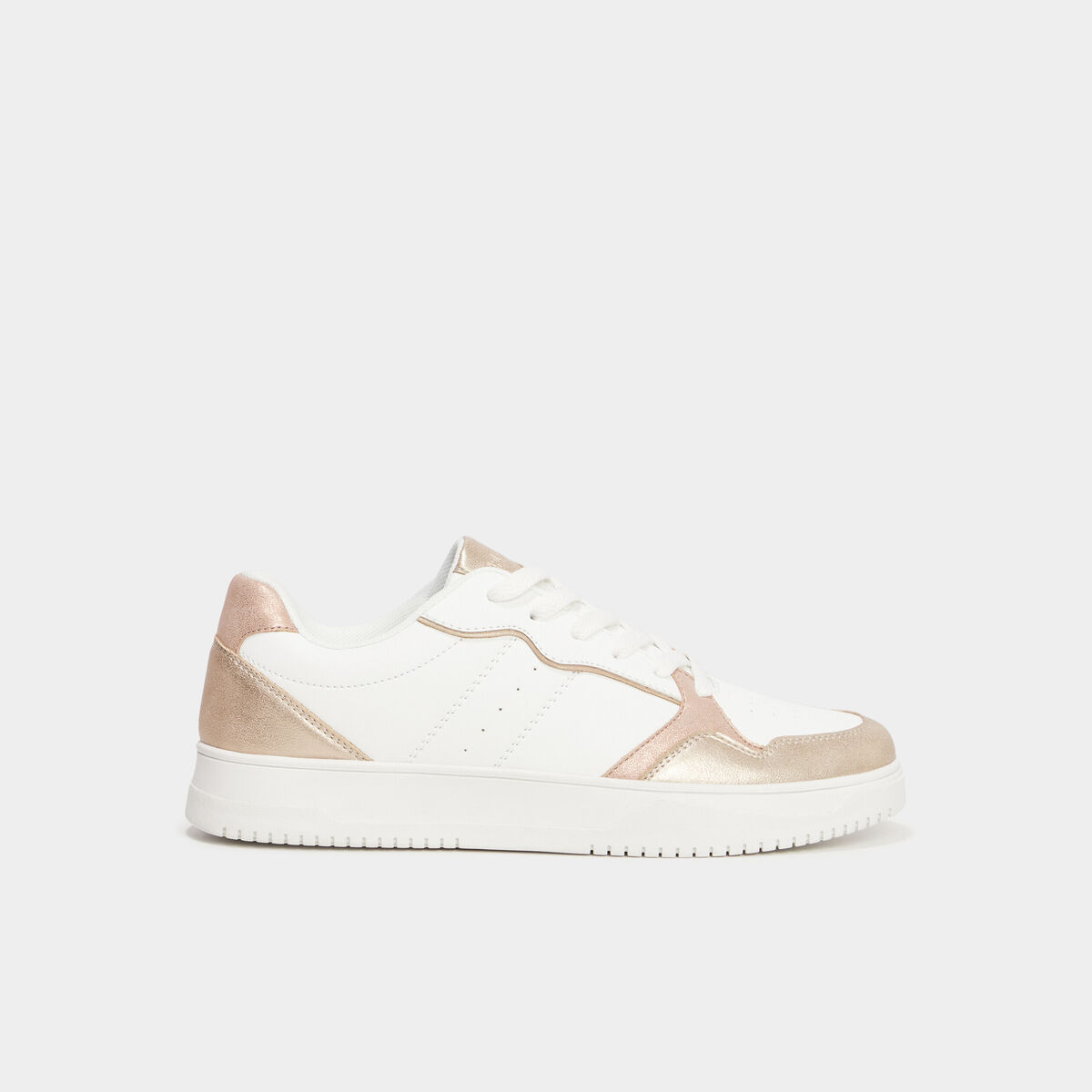 Tennis basses à lacets Creeks rose femme