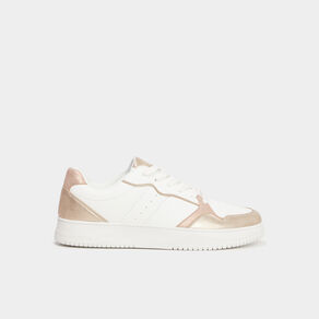 Tennis basses à lacets Creeks rose femme
