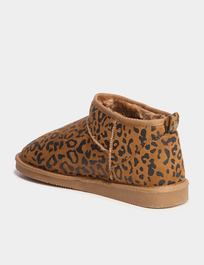 Bottines fourr&eacute;es multicolore femme