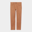 Pantalon slim stretch marron garçon