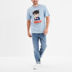 T-shirt manches courtes Détective Conan bleu homme