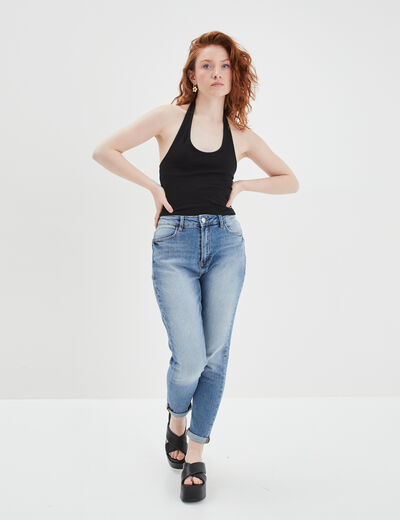 Débardeur cropped dos nu Creeks noir femme