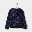 Sweat zippé à capuche Creeks bleu marine fille