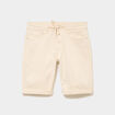 Bermuda en jean straight 5 poches ecru homme
