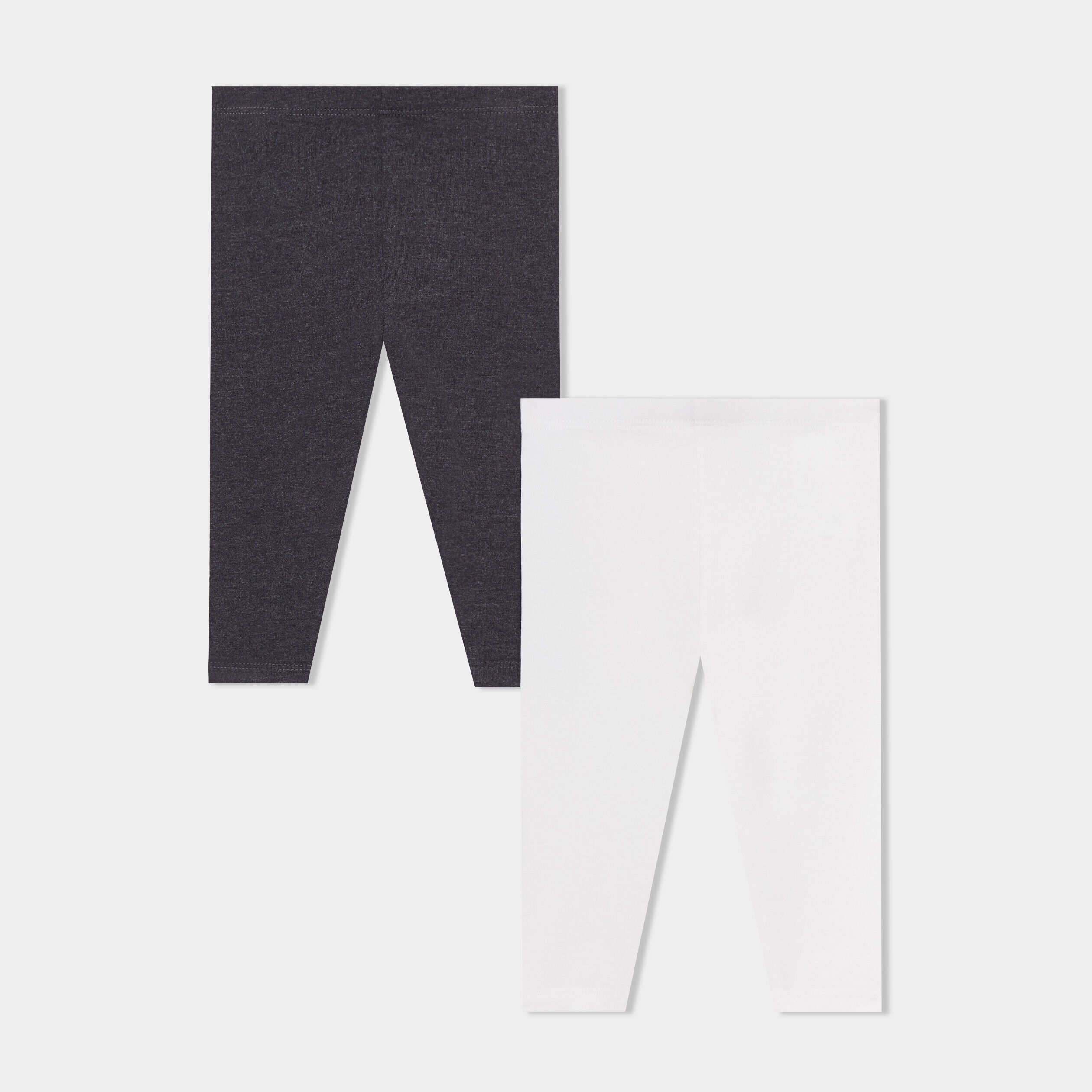 Lot 2 leggings coton blanc bébé fille LH