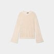 Pull ajouré manches pagodes Liberto ecru femme