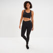 Legging de sport taille haute noir femme
