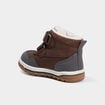 Bottines fourr&eacute;es bout rond Trappeur marron b&eacute;b&eacute; gar&ccedil;on