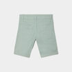Bermuda droit ajusté à ourlets vert pastel garçon