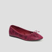 Ballerines irisées bordeaux femme