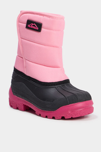 Bottes de neige fourr&eacute;es rose fille