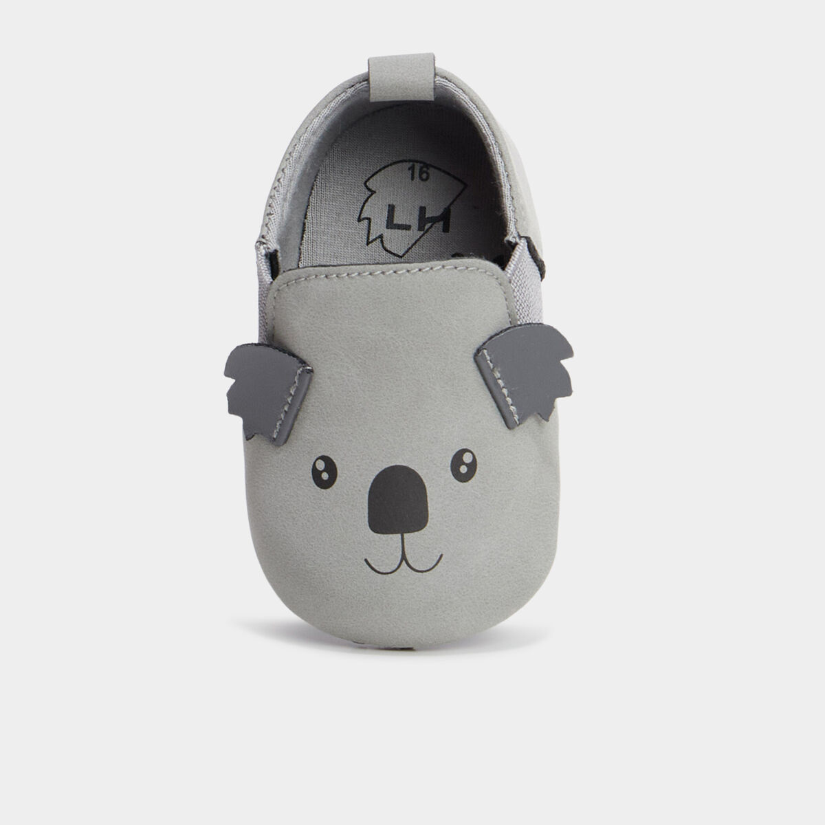 Bottillons layette gris bébé garçon