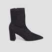 Bottines à talons bouts pointus noir femme
