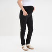 Pantalon slim grossesse avec bandeau noir femme maternité