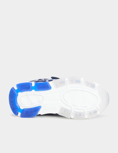 Baskets running semelles lumineuses bleu garçon