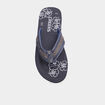 Mules plates bleu marine homme