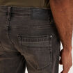 Bermuda short en jean regular denim noir homme