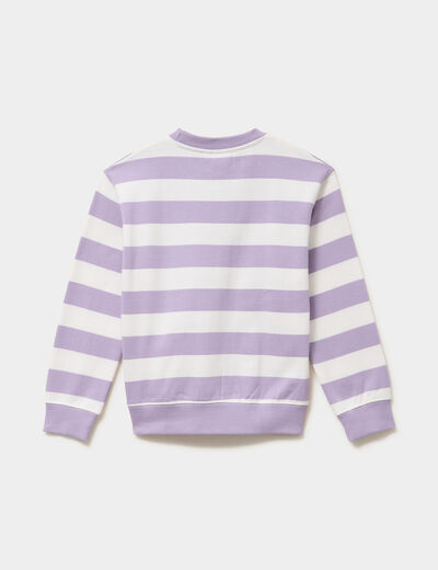 Sweat col rond manches longues Minnie multicolore fille