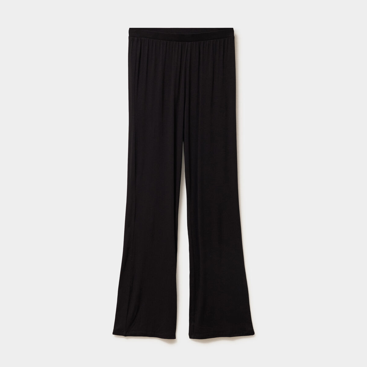 Pantalon fluide taille &eacute;lastiqu&eacute;e noir femme