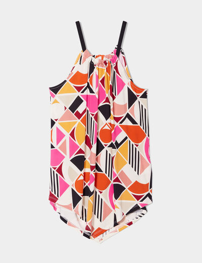 Débardeur asymétrique Mosquitos multicolore femme