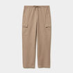 Pantalon cargo taille &eacute;lastiqu&eacute;e taupe homme