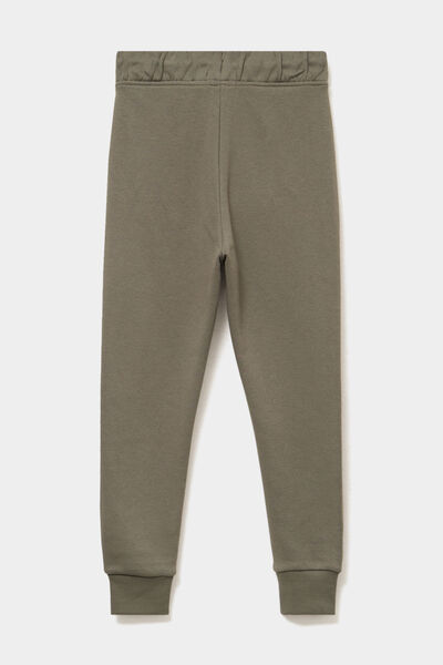 Pantalon jogging regular 2 poches vert kaki gar&ccedil;on