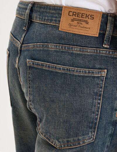 Jeans regular 5 poches Creeks denim dirty homme