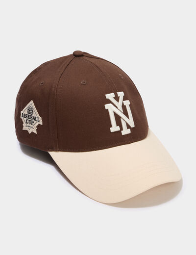 Casquette coton marron homme