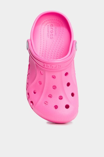 Sabots de plage Crocs rose fluo fille