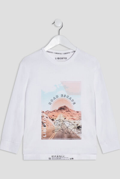 T-shirt Liberto ivoire garçon