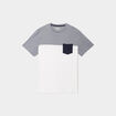 T-shirt à manches courtes 1 poche Creeks bleu marine homme