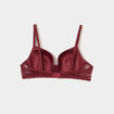 Lot 2 soutiens-gorge corbeille dentelle bordeaux femme