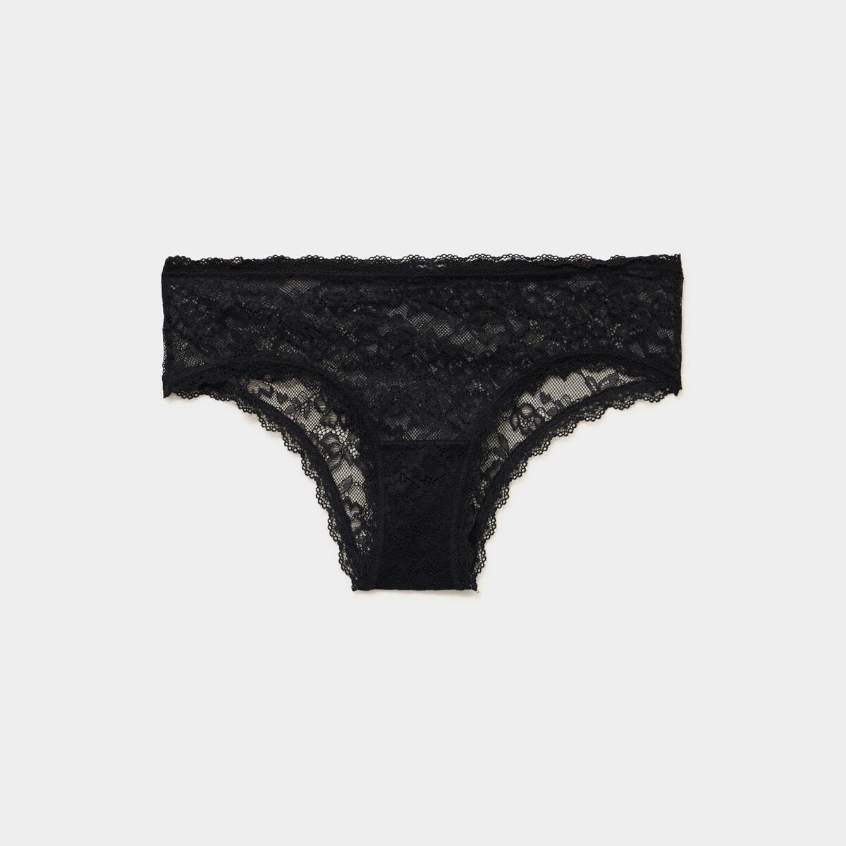 Shorty en dentelle noir femme