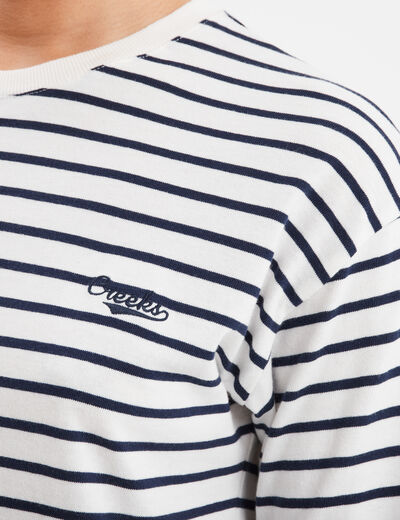 T-shirt manches longues Creeks blanc femme