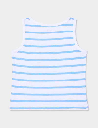 Lot de 2 débardeurs col rond coton blanc bébé garçon