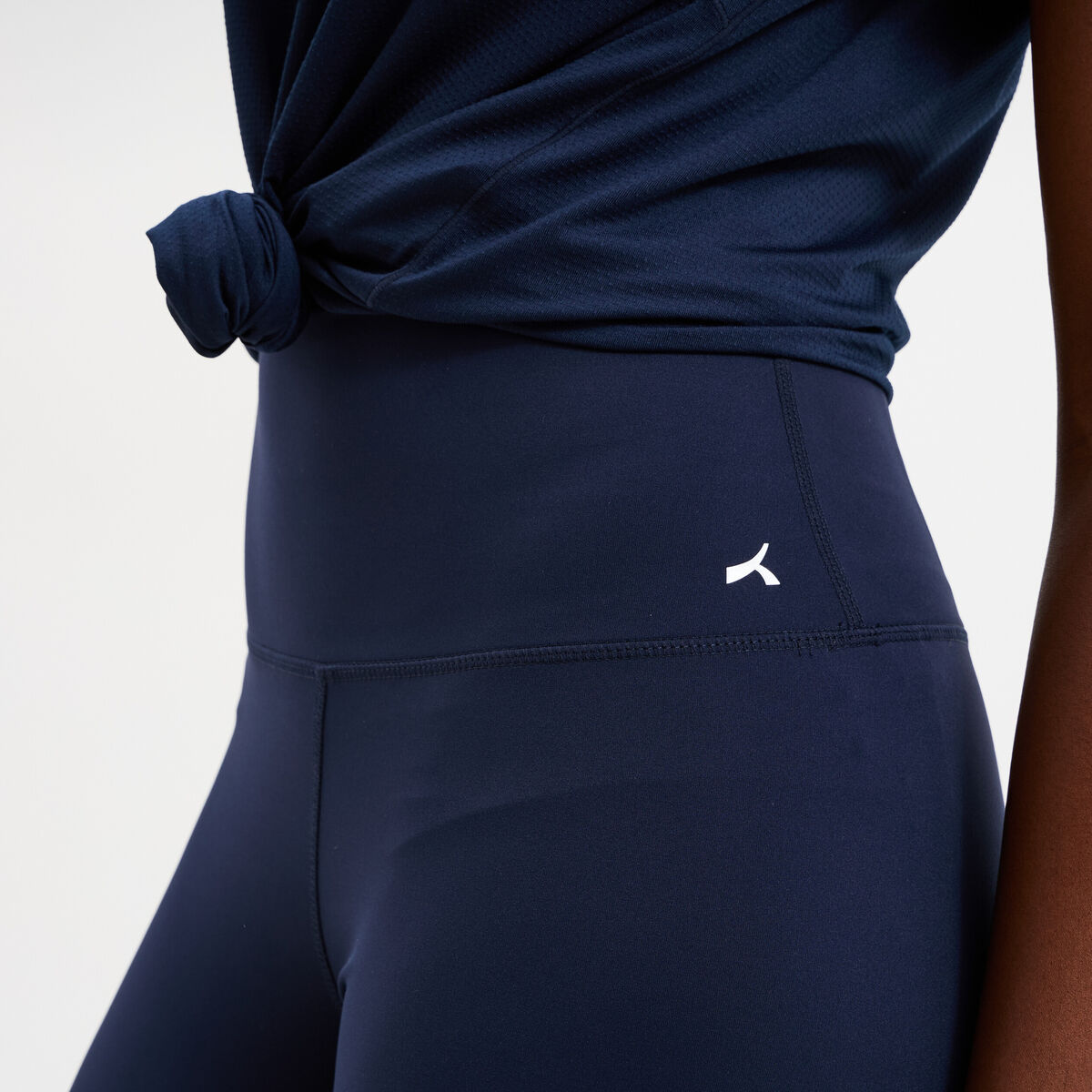 Legging de sport gainant taille haute bleu marine femme
