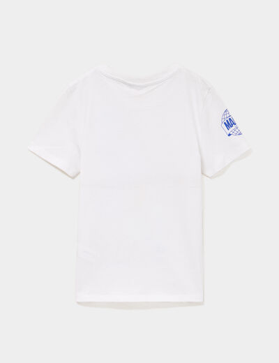 T-shirt manches courtes Spider-Man blanc gar&ccedil;on