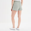 Short de jogging taille élastiquée vert pastel femme