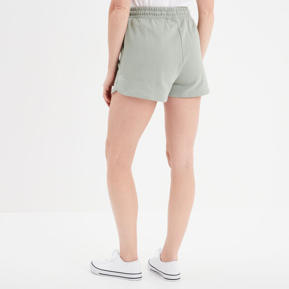 short de jogging taille elastiquee vert pastel femme Short de jogging taille élastiquée vert pastel femme