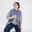 Doudoune légère droite déperlante bleu gris femme grande taille