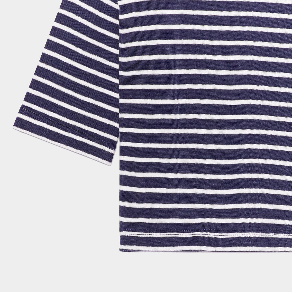 Sous-pull col roulé boutonné coton bleu marine bébé garçon