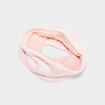 Tour de cou tricot&eacute; fourr&eacute; rose clair fille
