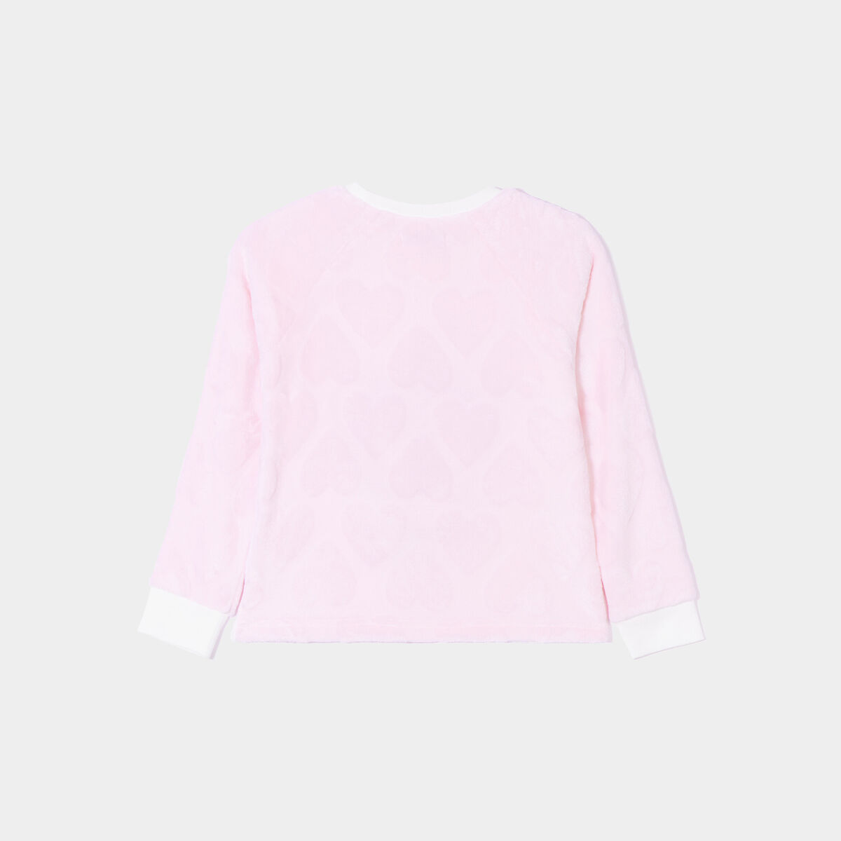 Ensemble pyjama pantalon pilou 3 pièces rose poudrée fille