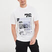 T-shirt oversize col rond Liberto blanc homme