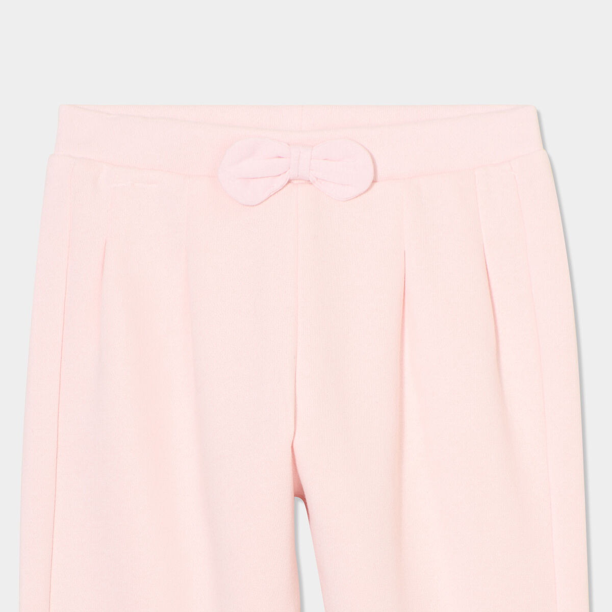 Pantalon de jogging relaxed avec noeud rose clair b&eacute;b&eacute; fille