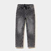 Jeans jogger droit taille &eacute;lastiqu&eacute;e denim gris gar&ccedil;on