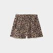 Short fluide taille &eacute;lastiqu&eacute;e beige femme