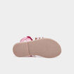 Sandales brides tressées en cuir Creeks rose fille