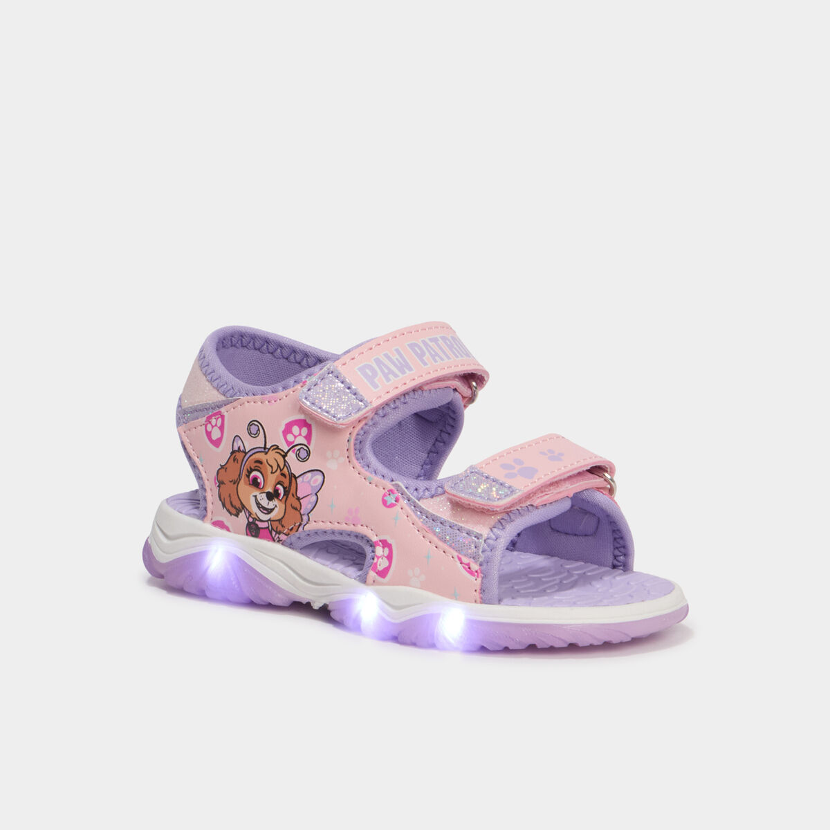Sandales lumineuses Pat Patrouille rose fille